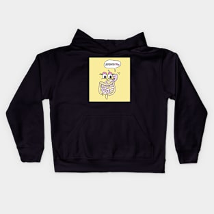 lovely drawings Listen to Your Gut Kids Hoodie